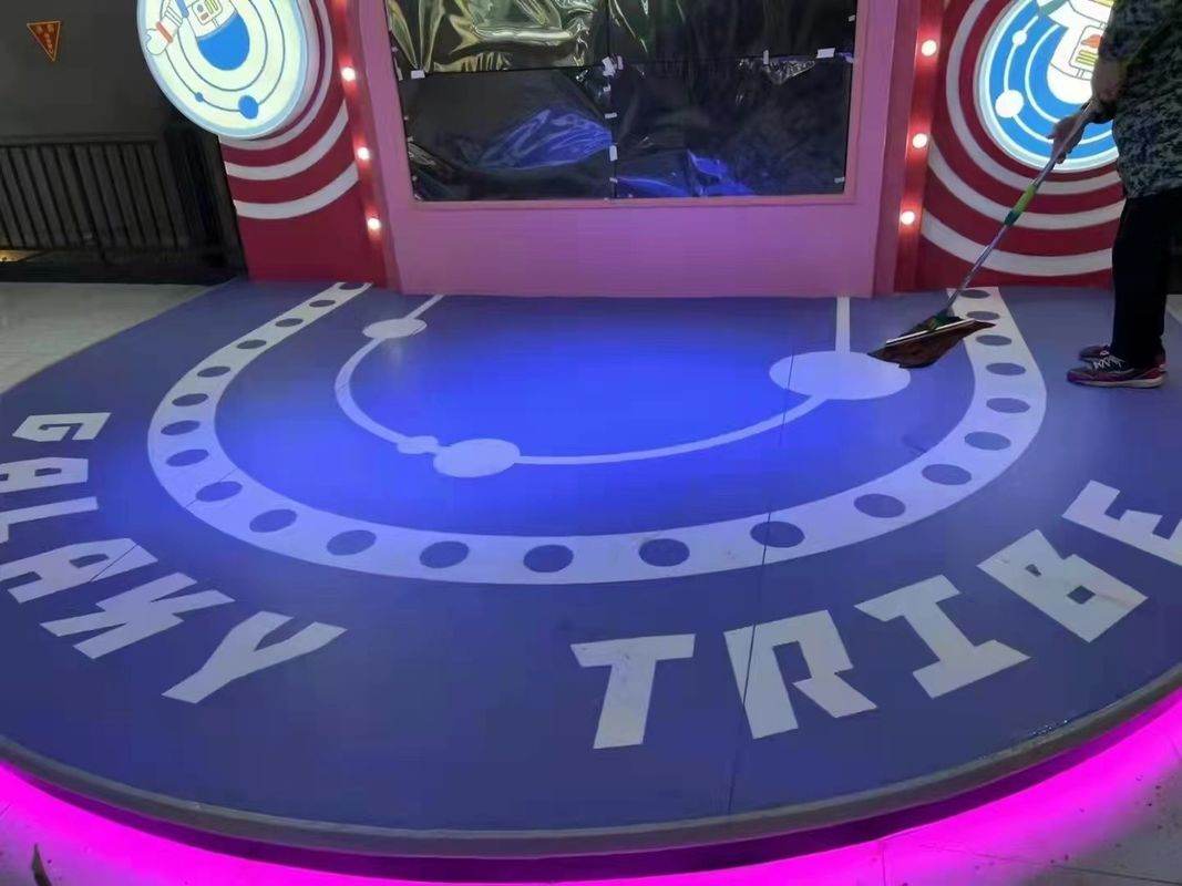 Pavimento de vinil de efeito 3D personalizado PVC Pavimento de vinil impresso em 3D para parques temáticos