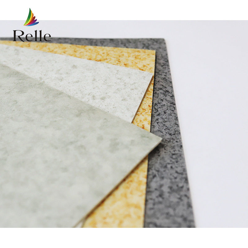 Pavimento de vinil de luxo para interiores Grão PVC cola para baixo Pavimento de vinil