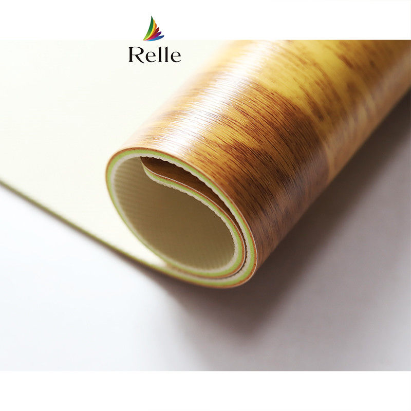 Revestimento UV Relle 4,5 mm espuma silenciosa de plástico de basquetebol Tribunal de madeira Vinyl PVC tapete de piso