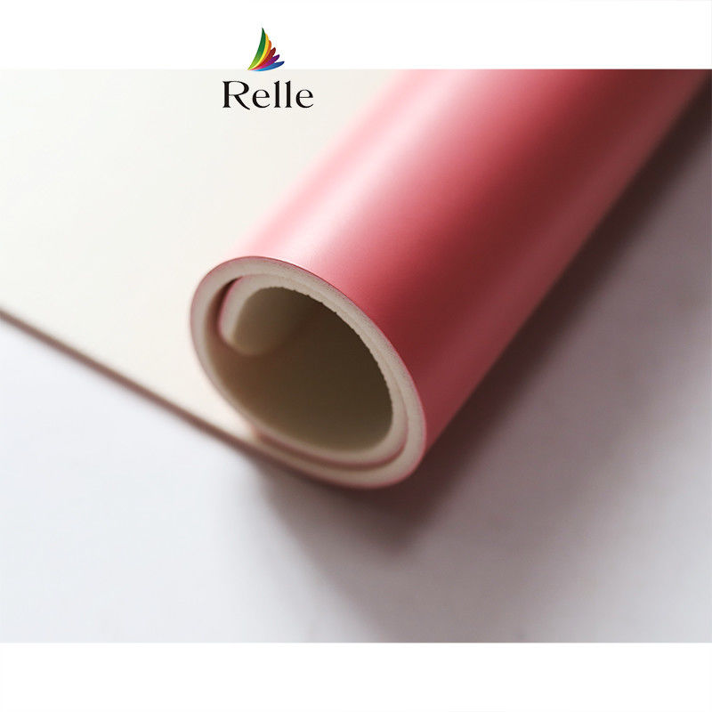 Relle branco brilhante PVC laminado de vinil para estúdio de dança PVC certificado SGS