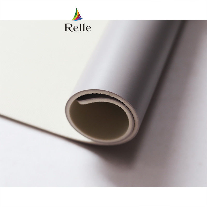 Relle branco brilhante PVC laminado de vinil para estúdio de dança PVC certificado SGS