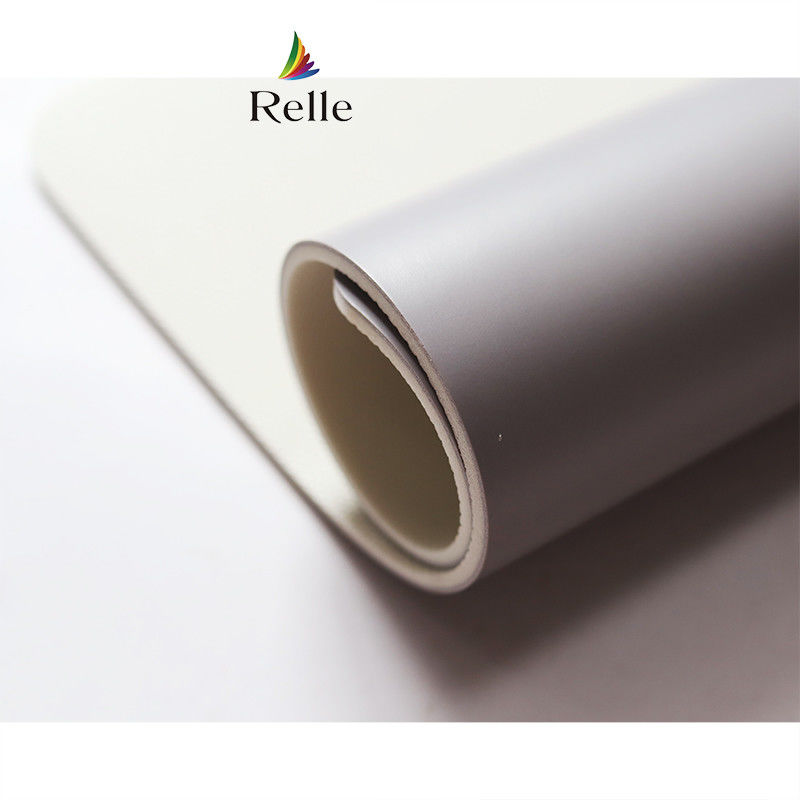 Relle branco brilhante PVC laminado de vinil para estúdio de dança PVC certificado SGS