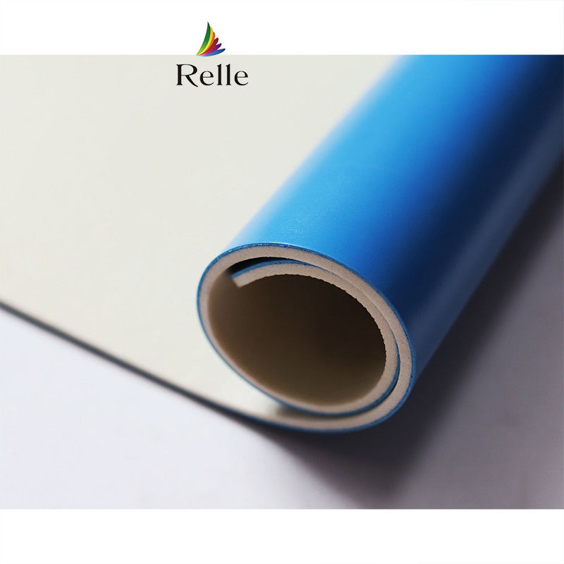 Relle branco brilhante PVC laminado de vinil para estúdio de dança PVC certificado SGS