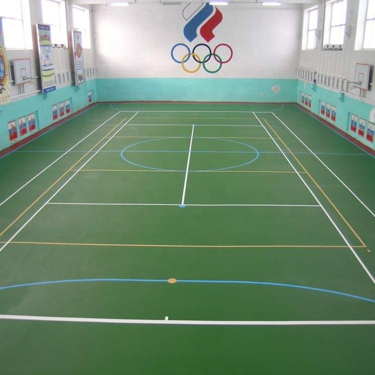 Indoor Relle 6mm Indoor Green Synthetic Badminton Court Pavimento com absorção de choque