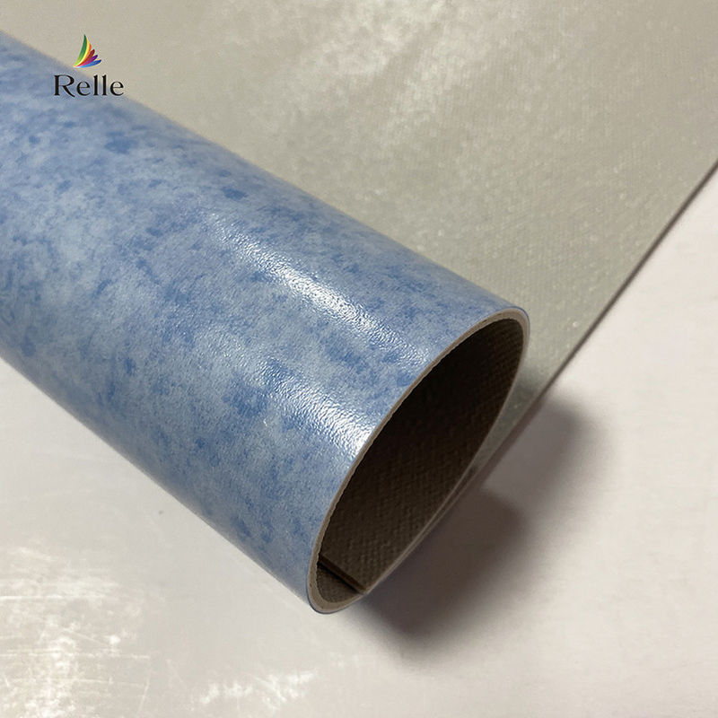 Pavimento de vinil branco cinza rolante de piso de vinil heterogêneo para Omã