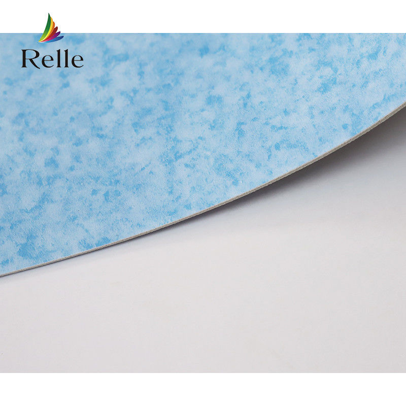 Pavimento de vinil branco cinza rolante de piso de vinil heterogêneo para Omã