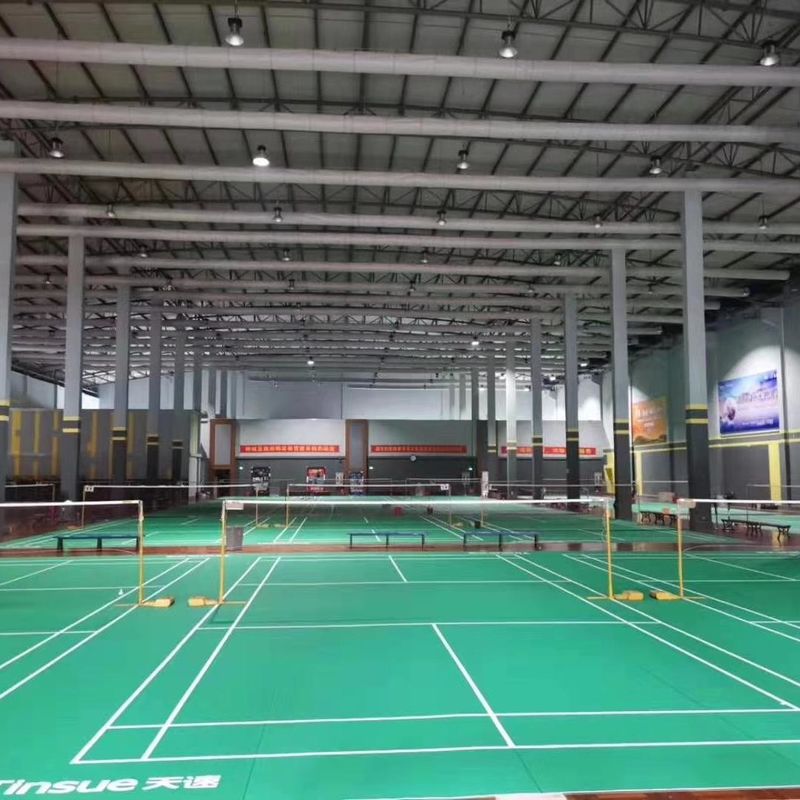 Enlio Desporto ao ar livre Tapete de badminton usado PVC Vinyl Floor Roll Waterproof Fireproof Plastic