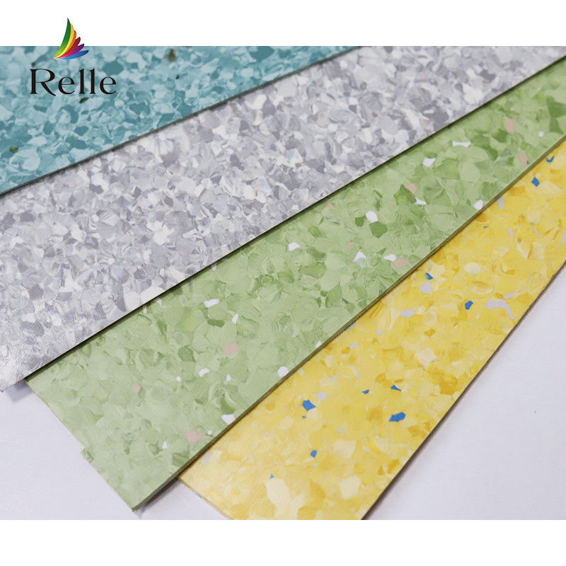 PUR Coating Relle Stock Lot Eco-Friendly PVC Light Beige Vinyl Anti-Static Floor para laboratório