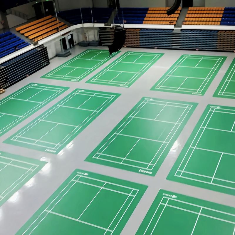 1.8m largura de campo multi-esporte para basquete badminton e voleibol piso durável