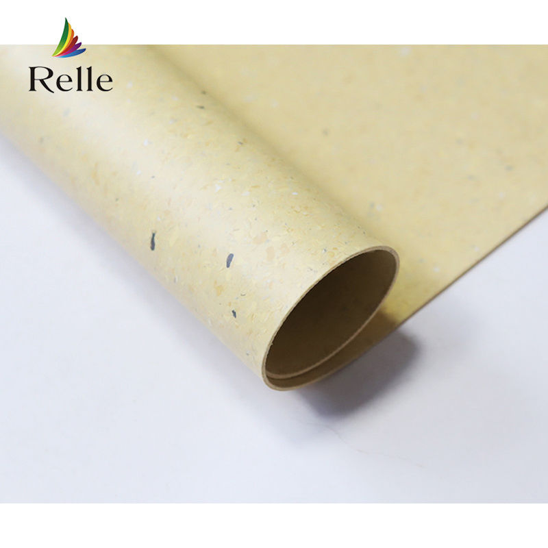 PUR Coating Relle Stock Lot Eco-Friendly PVC Light Beige Vinyl Anti-Static Floor para laboratório