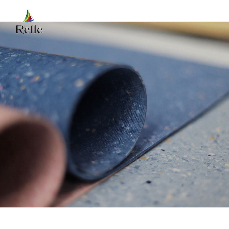 Acessórios de piso de hospital Piso e saias de PVC azul com instalação de gule