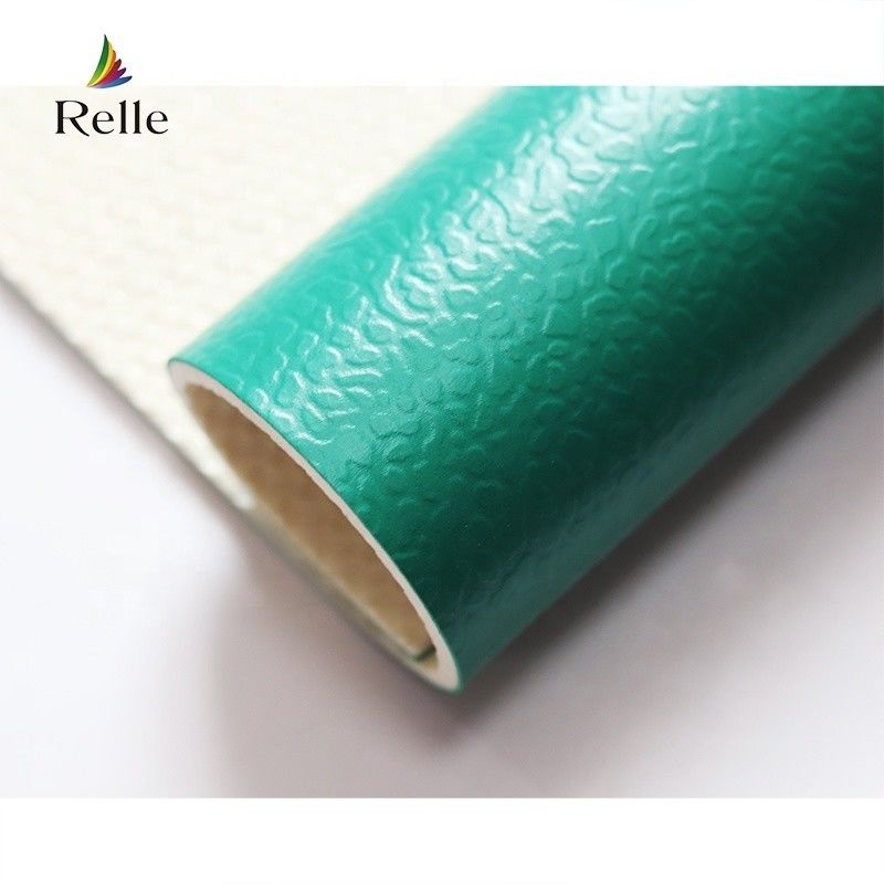 Instalação de cola para baixo Relle PVC 6mm Indoor Badminton Tapete Flooring Roll para Esporte