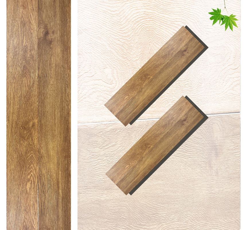 PVC SPC Pavimento Madeira Olhar Vinil Planca 8mm Pavimento híbrido com calcário em relevo