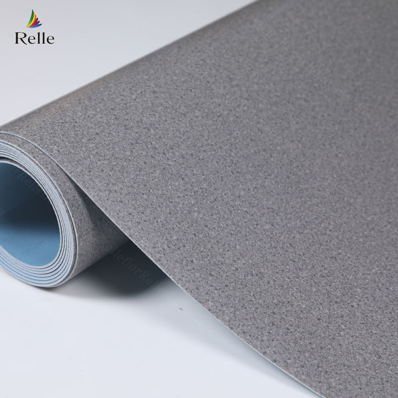 2 mm espessura PVC material de revés seco plástico papel de piso de vinil para interiores em edifícios elevados