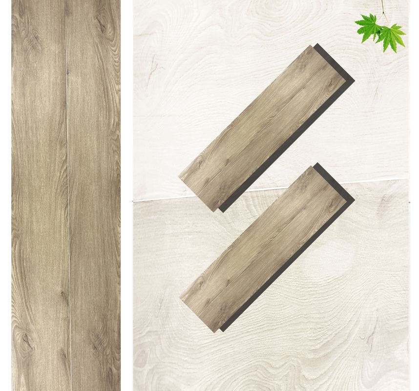 PVC SPC Pavimento Madeira Olhar Vinil Planca 8mm Pavimento híbrido com calcário em relevo