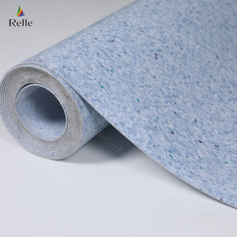 2 mm espessura PVC material de revés seco plástico papel de piso de vinil para interiores em edifícios elevados