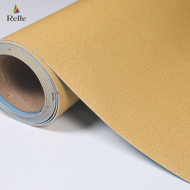 2 mm espessura PVC material de revés seco plástico papel de piso de vinil para interiores em edifícios elevados