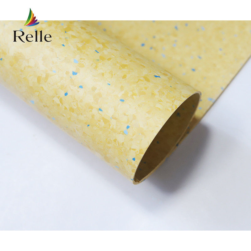Sala de Banquetes Indoor Textura Plain Vinyl Floor Roll com resistência ao desgaste de grau T