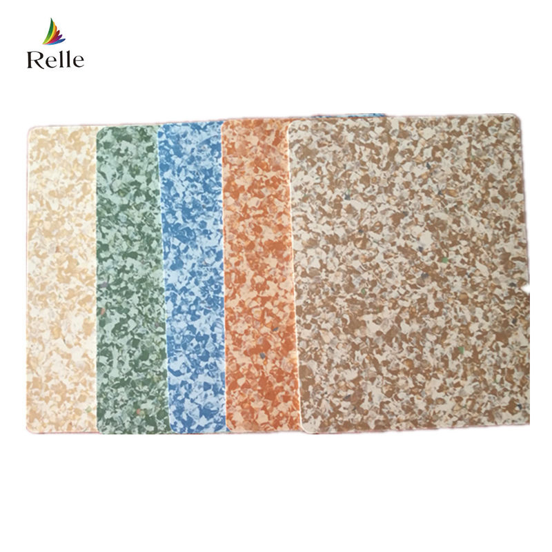 Texto plano Vinyl Relle 3 mm Homogéneo PVC azulejos para instalações médicas