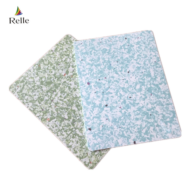 Texto plano Vinyl Relle 3 mm Homogéneo PVC azulejos para instalações médicas