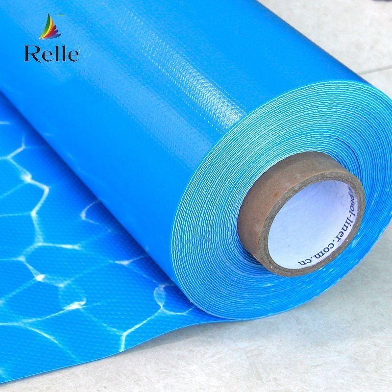 Ocean Blue PVC Pool Liner Anti UV 1,5 mm 1,2 mm Reforçado PVC Liner para piscina