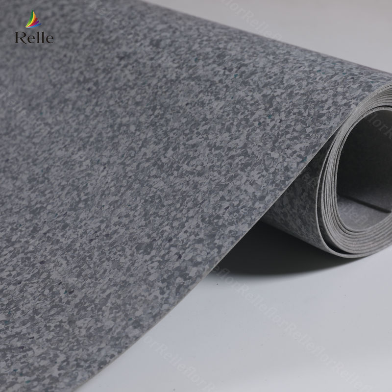 Piso de vinil homogéneo de PVC para aplicação hospitalar em Guangdong por rolo