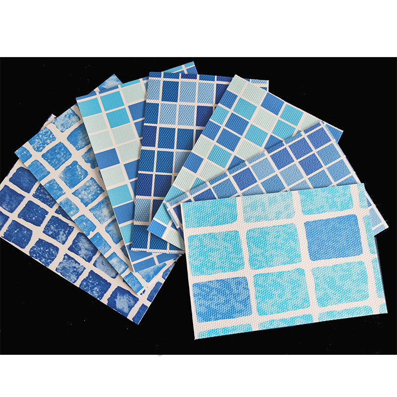 Mosaico 16x32 Liner de piscina em relevo 24 Ft acima do solo Liner de piscina Largura 1,5m Comércio
