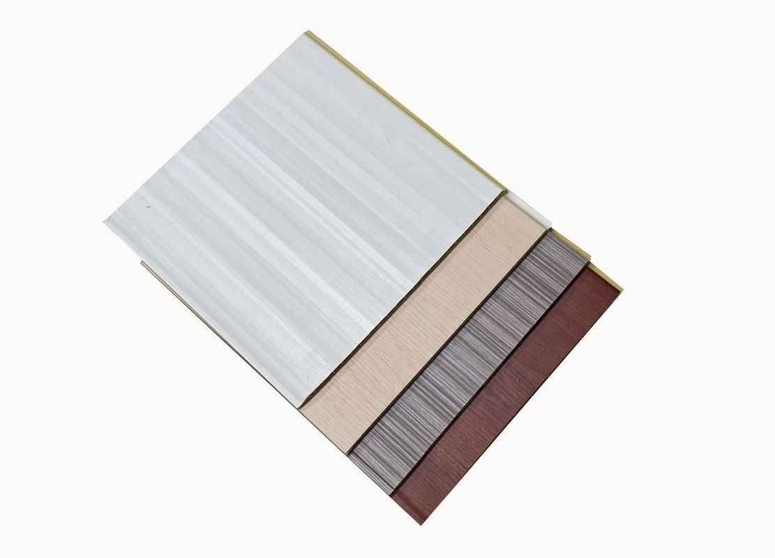 Painéis de parede decorativos de fibra de bambu PVC 10 mm de espessura para sala de estar