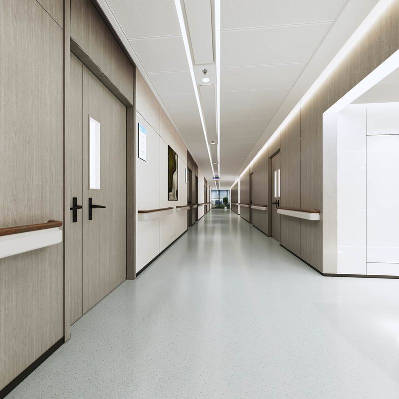 Piso homogêneo de 1,5 mm para salas médicas