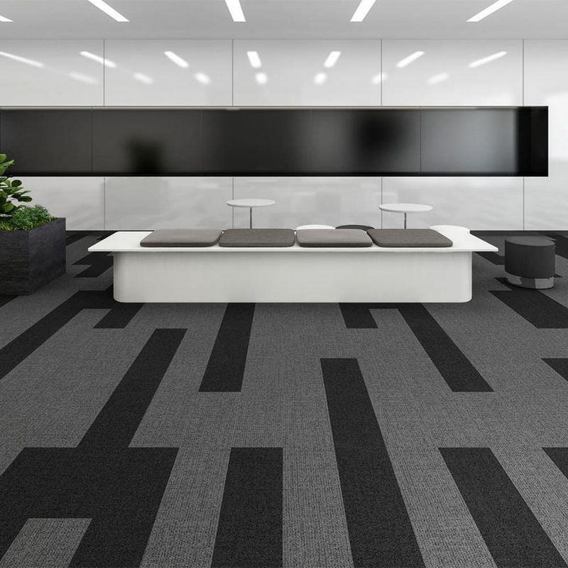 6.5mm 7mm Carpet Ofício azulejos Carpet comercial azulejos para quarto de hotel local de trabalho
