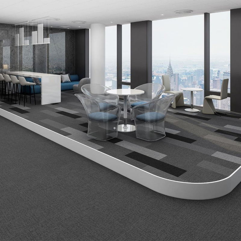 6.5mm 7mm Carpet Ofício azulejos Carpet comercial azulejos para quarto de hotel local de trabalho