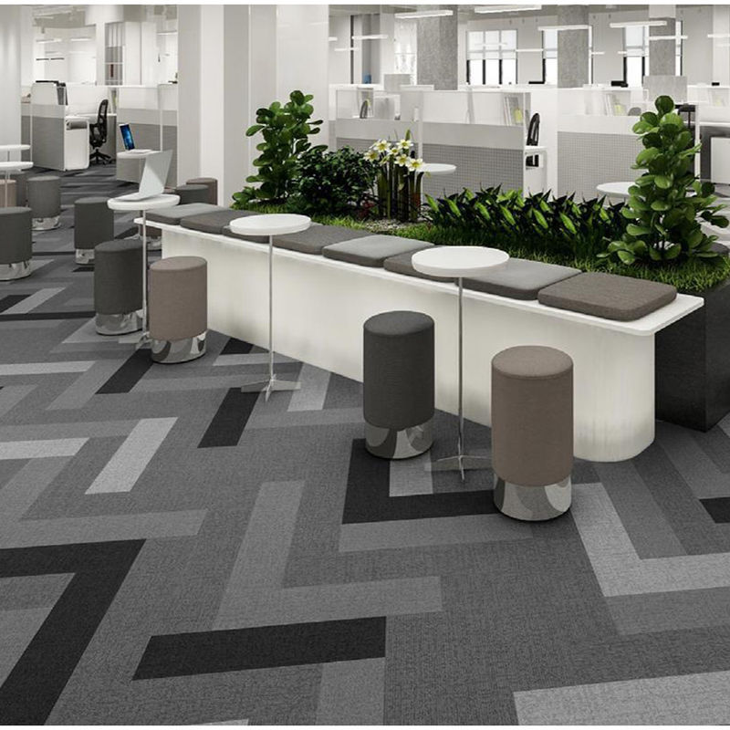 6.5mm 7mm Carpet Ofício azulejos Carpet comercial azulejos para quarto de hotel local de trabalho
