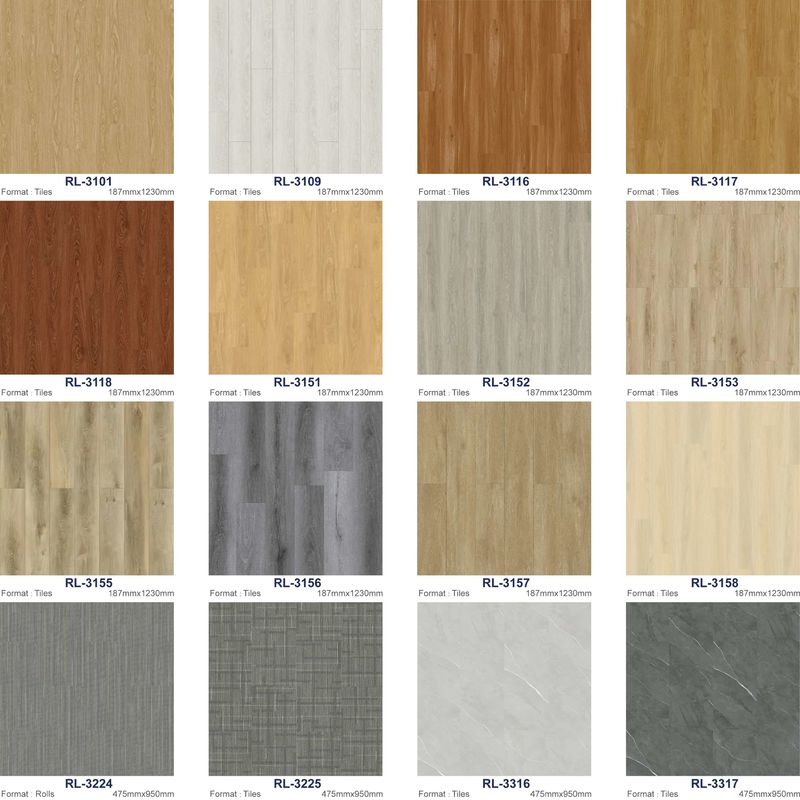 Resistente ao fogo SPC piso de vinil 2mm 2.5mm 3mm impermeável SPC piso para casa