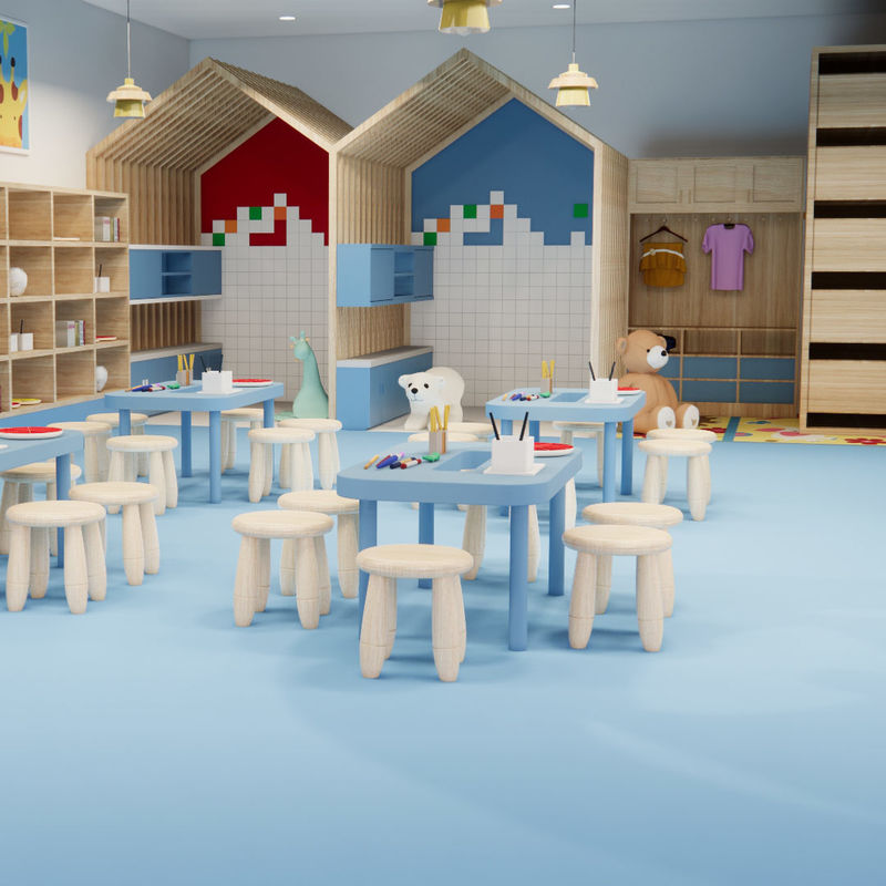 SPC PVC Vinyl Tiles Stone Powder Core para estabilidade e camada superior resistente ao desgaste