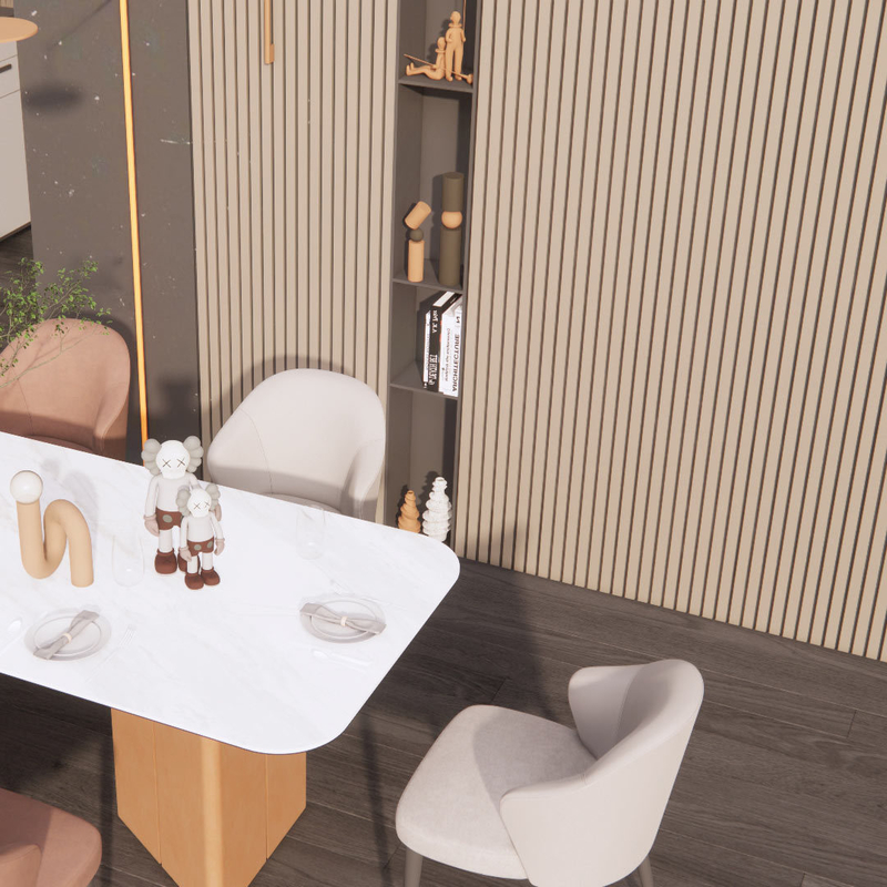 Revestimento de Parede Relle Fácil de Instalar e Ecológico Painéis de Parede 3D para Decoração Durável