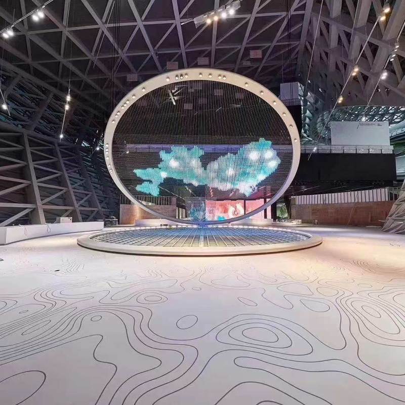 Pavimento de borracha Relle antiderrapante, resistente ao desgaste e às manchas para pavilhões de exposições