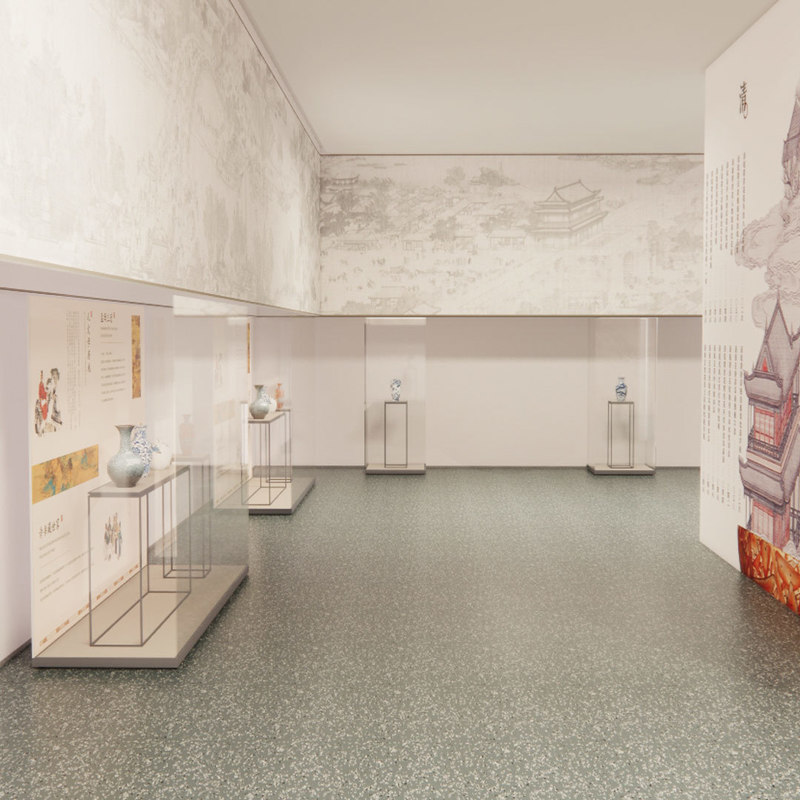 Piso de borracha Relle para exposições do Museu de Arte do Patrimônio
