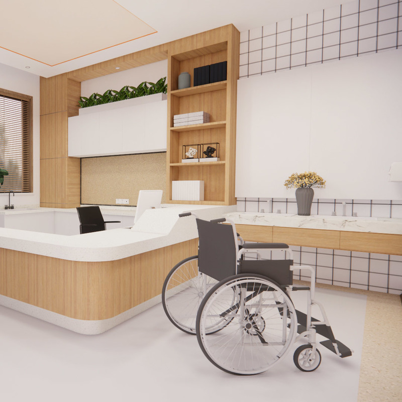 Lumina Health/Infinity Piso de vinil homogêneo antimicrobiano fácil de limpar para lares de idosos