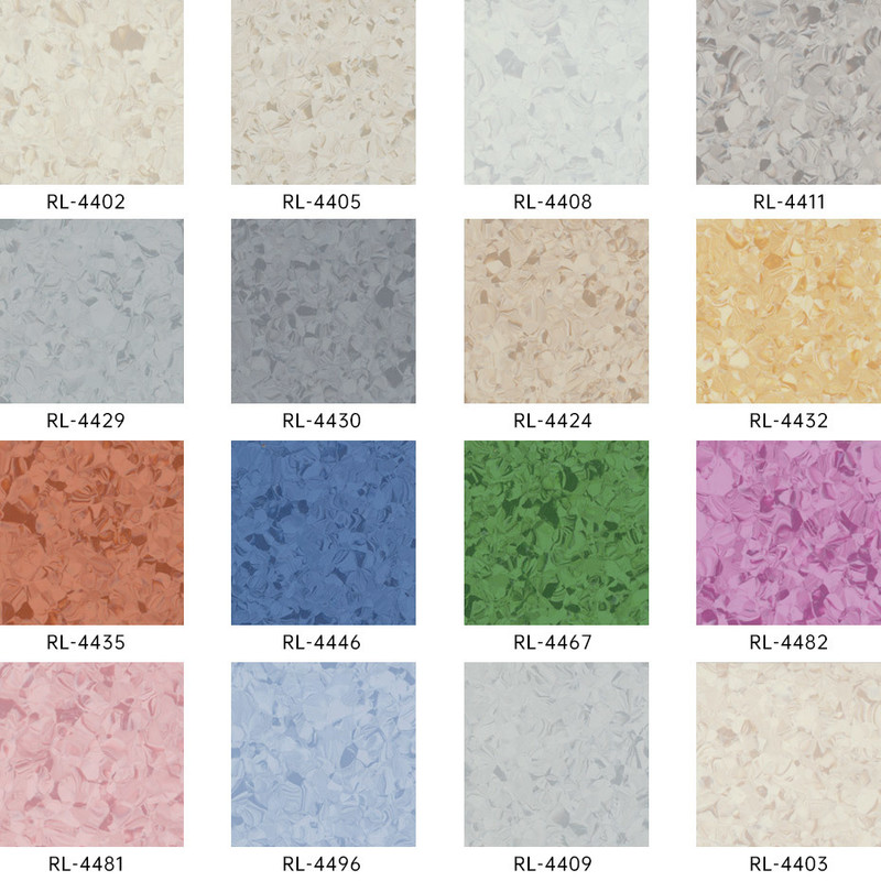 Lumina Health/Infinity Piso de vinil homogêneo antimicrobiano fácil de limpar para lares de idosos