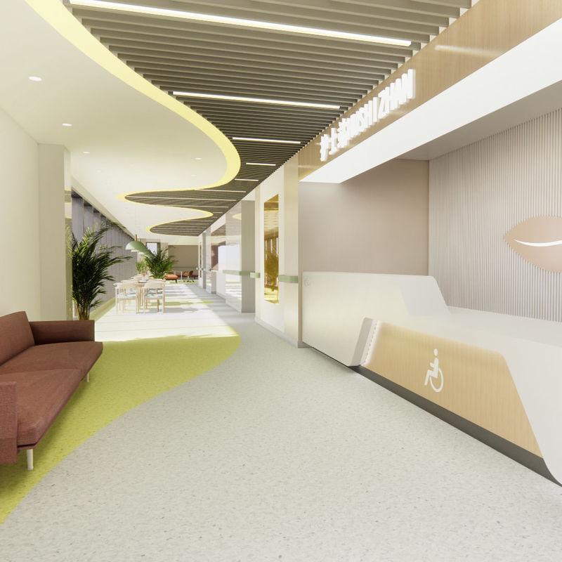 Pavimento Vinílico Higiénico Antiderrapante para Lares de Idosos – Versão Durável de Grau Médico