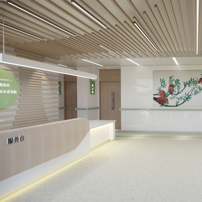 Pavimento Médico Antibacteriano Ecológico para Lares de Idosos – Tipo Higiénico de Fácil Limpeza