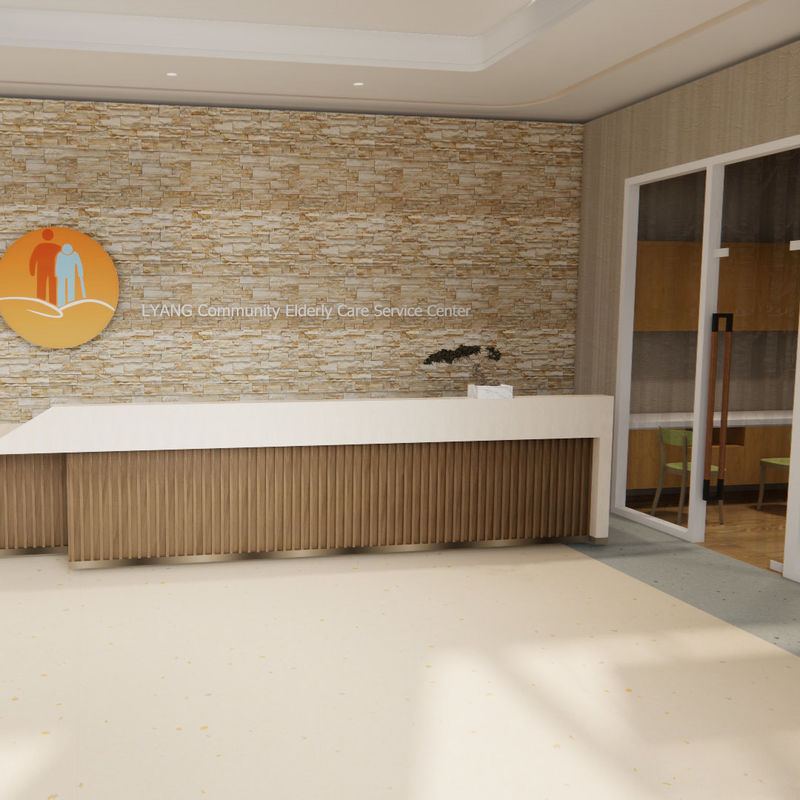 Pavimento Especial para Cuidados de Reabilitação em Lares de Idosos – Estilo Seguro e Higiênico de Grau Médico