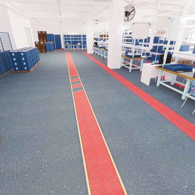 Piso de Segurança Carborundum Sem Poeira Relle (Desgaste em Área Limpa - Antiderrapante - À Prova de Fogo - Ecológico)