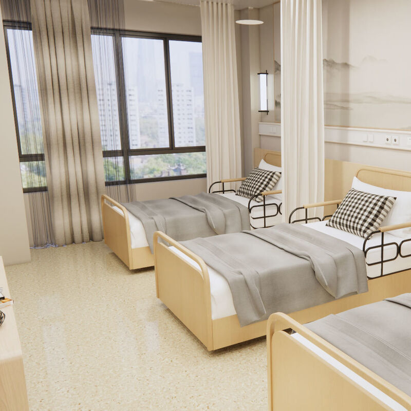 Pavimentos homogéneos de alto desempenho resistentes a móveis pesados para habitações de lares de idosos