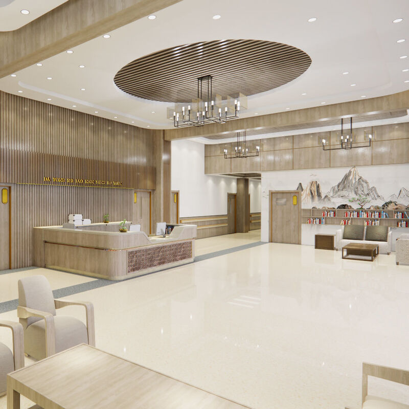 Pavimentos homogéneos de alto desempenho resistentes a móveis pesados para habitações de lares de idosos