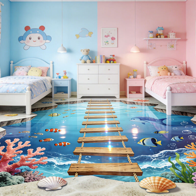 Premium Custom Image 3D Decorative Flooring for Theme Rooms