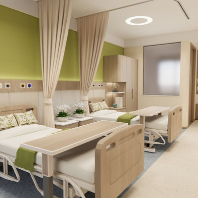 Piso de lar de idosos comercial com características antibacterianas de limpeza fácil   Lumina Health/Infinity