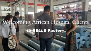 Dando as boas-vindas aos clientes do hospital africano na fábrica RELLE
